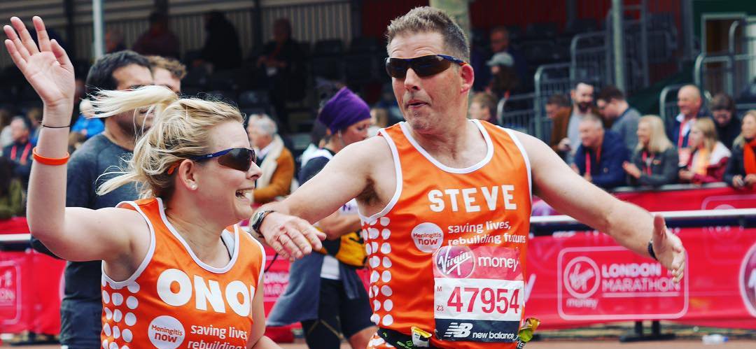 Well done London Marathon Meningitis Now Team Tangerine 2019 - Onor